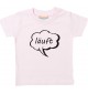 Kinder T-Shirt Sprechblase läuft rosa, 0-6 Monate