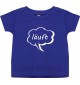 Kinder T-Shirt Sprechblase läuft lila, 0-6 Monate