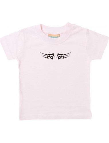 TOP Kinder T-Shirt Tribal Tattoo Style Kult, rosa, 0-6 Monate