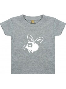 Kinder T-Shirt  Funny Tiere Fliege Mücke grau, 0-6 Monate