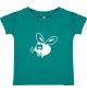 Kinder T-Shirt  Funny Tiere Fliege Mücke jade, 0-6 Monate