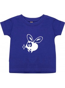 Kinder T-Shirt  Funny Tiere Fliege Mücke lila, 0-6 Monate