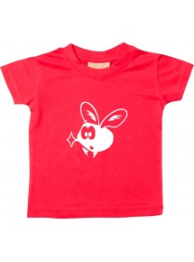 Kinder T-Shirt  Funny Tiere Fliege Mücke rot, 0-6 Monate