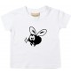Kinder T-Shirt  Funny Tiere Fliege Mücke weiss, 0-6 Monate