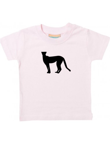 Baby T-Shirt lustige Tiermotive, Panda, Puma, Raubkatze, rosa, 0-6 Monate