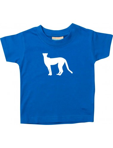 Baby T-Shirt lustige Tiermotive, Panda, Puma, Raubkatze, royalblau, 0-6 Monate