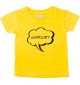 Kinder T-Shirt Sprechblase warum gelb, 0-6 Monate