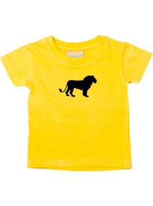 Baby T-Shirt lustige Tiermotive, Löwe, gelb, 0-6 Monate