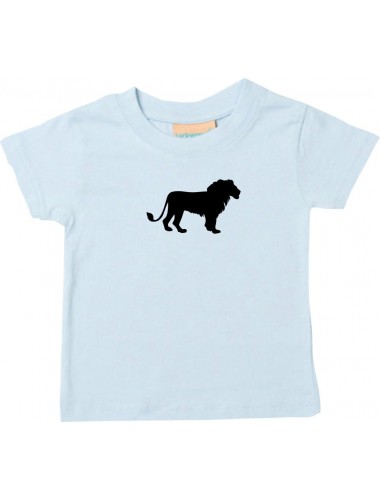 Baby T-Shirt lustige Tiermotive, Löwe, hellblau, 0-6 Monate