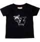 Kinder T-Shirt  Funny Tiere Schaf Schäfchen schwarz, 0-6 Monate