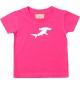 Baby T-Shirt lustige Tiermotive, Hai, Hammerhai, fuchsia, 0-6 Monate