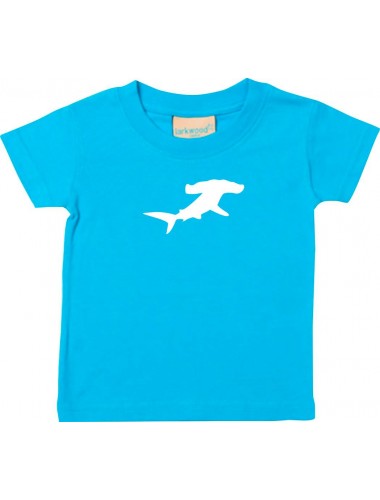 Baby T-Shirt lustige Tiermotive, Hai, Hammerhai, atoll, 0-6 Monate