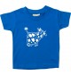Kinder T-Shirt  Funny Tiere Kuh royal, 0-6 Monate