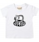 Kinder T-Shirt  Funny Tiere Schlange Snake weiss, 0-6 Monate