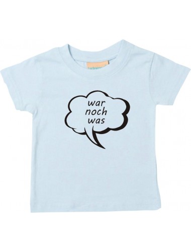 Kinder T-Shirt Sprechblase war noch was hellblau, 0-6 Monate