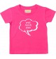 Kinder T-Shirt Sprechblase war noch was pink, 0-6 Monate