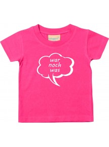 Kinder T-Shirt Sprechblase war noch was pink, 0-6 Monate