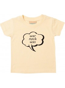 Kinder T-Shirt Sprechblase war noch was hellgelb, 0-6 Monate
