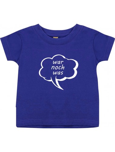 Kinder T-Shirt Sprechblase war noch was lila, 0-6 Monate