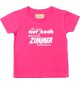 Kinder T-Shirt  ich sags nur noch einmal, Zimmer aufräumen,pink, 0-6 Monate