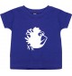 Kinder T-Shirt  Funny Tiere Vogel Spatz lila, 0-6 Monate