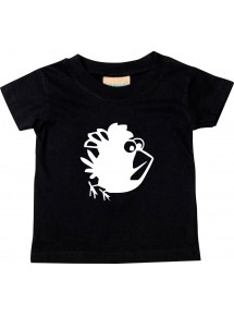 Kinder T-Shirt  Funny Tiere Vogel Spatz schwarz, 0-6 Monate