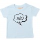 Kinder T-Shirt Sprechblase Nö hellblau, 0-6 Monate