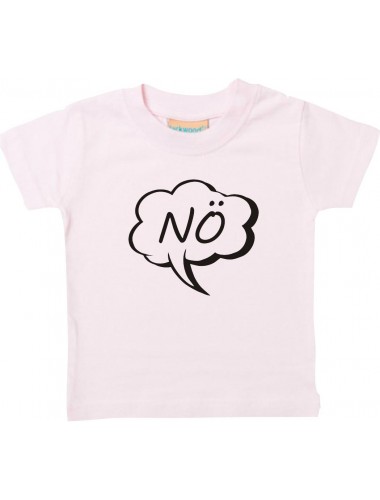 Kinder T-Shirt Sprechblase Nö rosa, 0-6 Monate