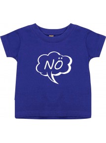 Kinder T-Shirt Sprechblase Nö lila, 0-6 Monate