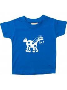 Kinder T-Shirt  Funny Tiere Pferd Pony royal, 0-6 Monate