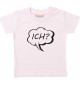 Kinder T-Shirt Sprechblase Ich rosa, 0-6 Monate