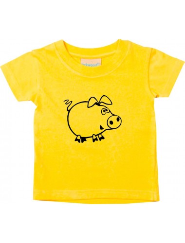 Kinder T-Shirt  Funny Tiere Schweinchen Schwein Ferkel