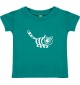 Kinder T-Shirt  Funny Tiere Katze jade, 0-6 Monate
