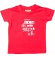 Kinder T-Shirt  wenn ich du wär wär ich lieber ich, rot, 0-6 Monate