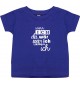 Kinder T-Shirt  wenn ich du wär wär ich lieber ich,lila, 0-6 Monate