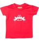 Kinder T-Shirt  Funny Tiere Frosch Kröte rot, 0-6 Monate