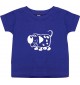 Kinder T-Shirt  Funny Tiere Hund Dog lila, 0-6 Monate