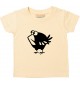 Kinder T-Shirt  Funny Tiere Vogel Spatz hellgelb, 0-6 Monate