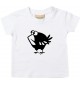 Kinder T-Shirt  Funny Tiere Vogel Spatz weiss, 0-6 Monate