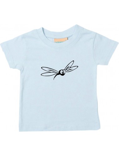 Kinder T-Shirt  Funny Tiere Mücke Stechmücke  hellblau, 0-6 Monate