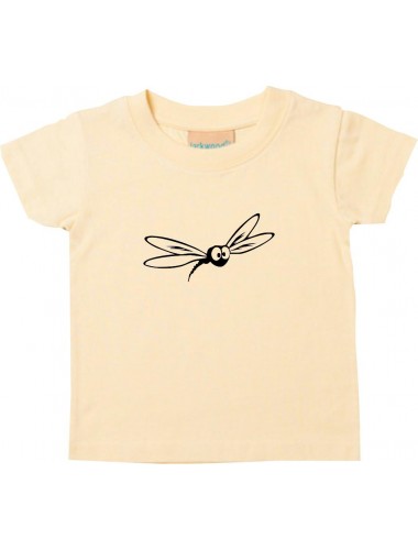 Kinder T-Shirt  Funny Tiere Mücke Stechmücke  hellgelb, 0-6 Monate