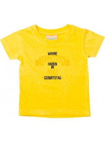 Kinder T-Shirt  Wahre LEGENDEN haben im MAI Geburtstag gelb, 0-6 Monate