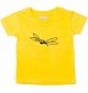 Kinder T-Shirt  Funny Tiere Fliege Insekt gelb, 0-6 Monate