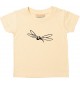 Kinder T-Shirt  Funny Tiere Fliege Insekt hellgelb, 0-6 Monate