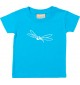 Kinder T-Shirt  Funny Tiere Fliege Insekt tuerkis, 0-6 Monate
