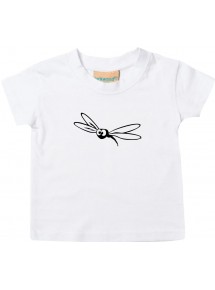Kinder T-Shirt  Funny Tiere Fliege Insekt weiss, 0-6 Monate
