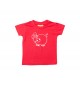 Kinder T-Shirt  Funny Tiere Ferkel rot, 0-6 Monate