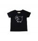Kinder T-Shirt  Funny Tiere Ferkel schwarz, 0-6 Monate