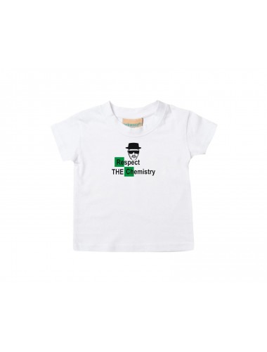 Kinder T-Shirt Breaking Bad White Cook Chemistry Walter Kult, weiss, 0-6 Monate
