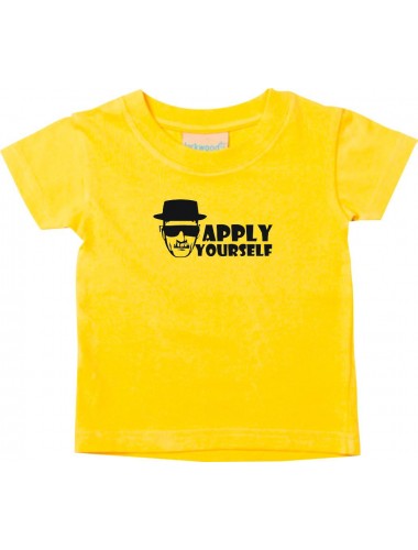 Kinder T-Shirt Breaking Bad White Cook Chemistry Walter Kult, gelb, 0-6 Monate